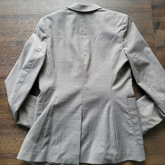 Aritzia Talula Woven Wool Grey Blazer - Size 6 - Picture 7 of 12